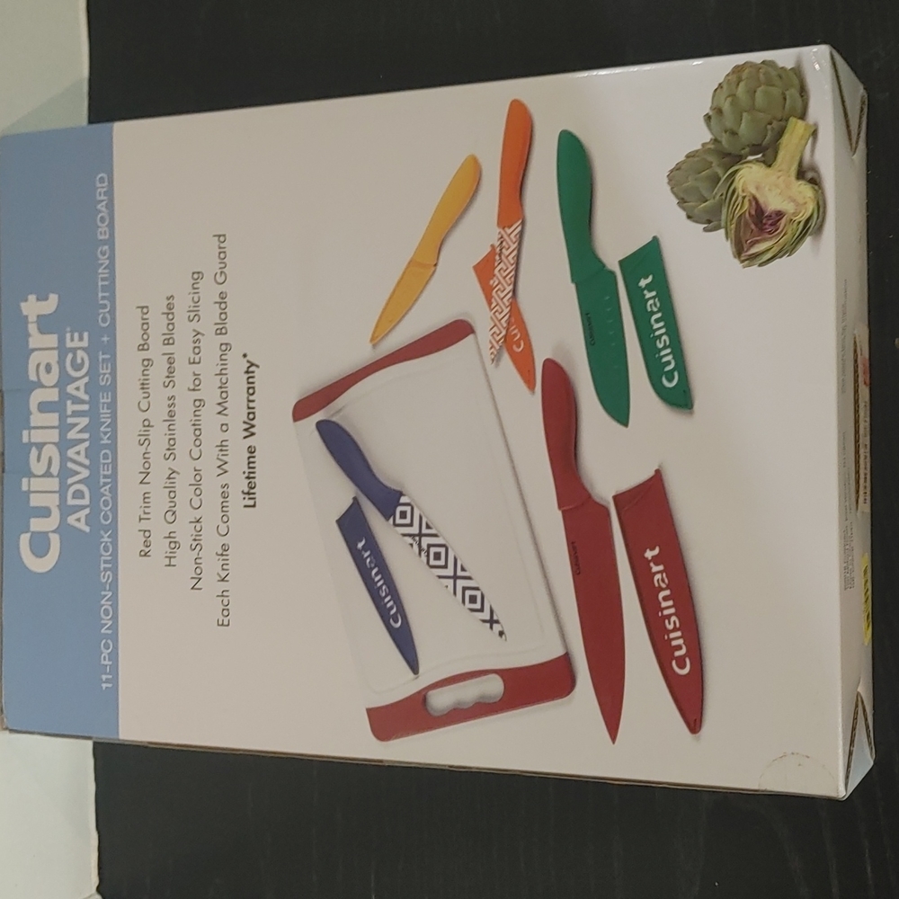 Cuisinart Advantage 11-PC NonsTick Coated Knife Set + 1 Cutting Board - Picture 3 of 3